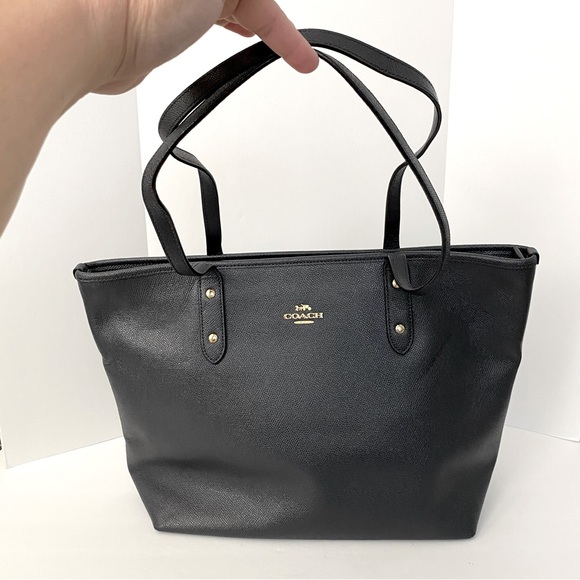 Coach City Zip Tote Midnight Navy Blue Style #F58846 - Picture 12 of 17